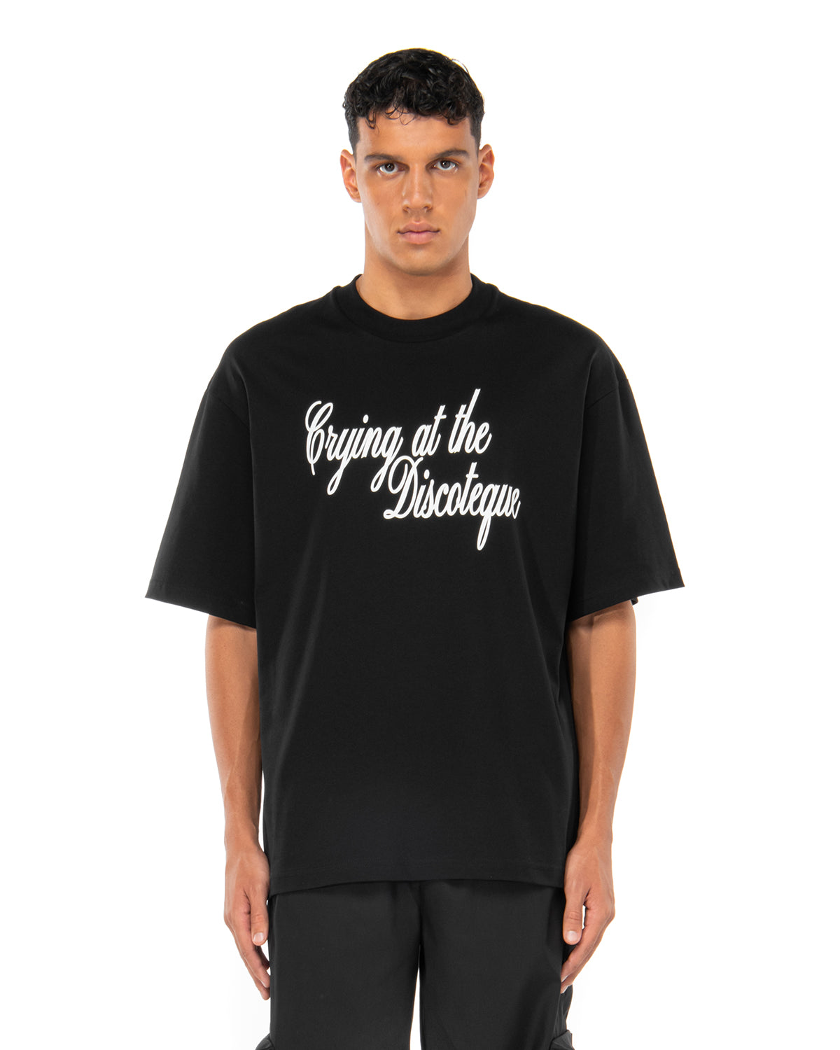 Crying@Disco T-Shirt | Blowhammer, color_black